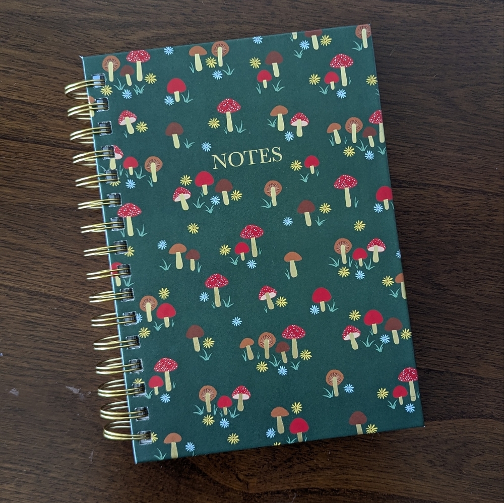 Mushroom Pattern Spiral Notebook
